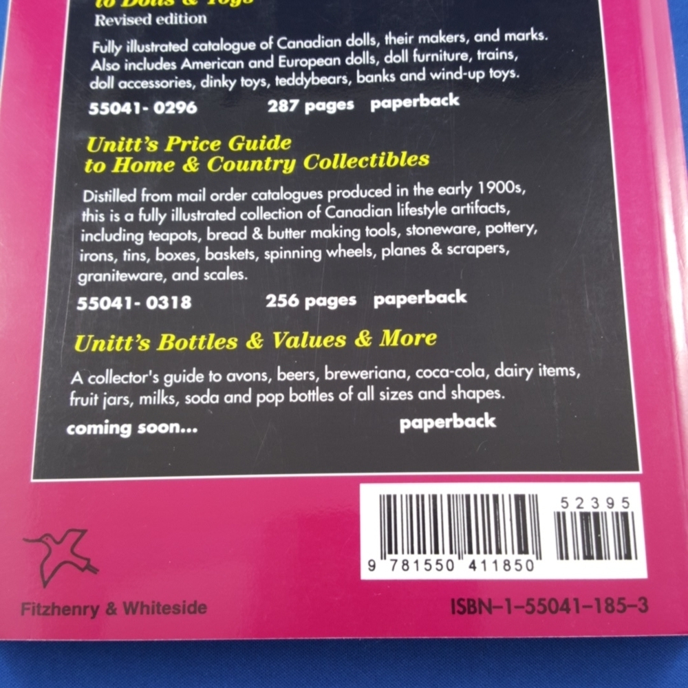 Unitt's CANADIAN PRICE GUIDE TO ANTIQUES & COLLECTIBLES Book (16th ed.) - Picture 6 of 6